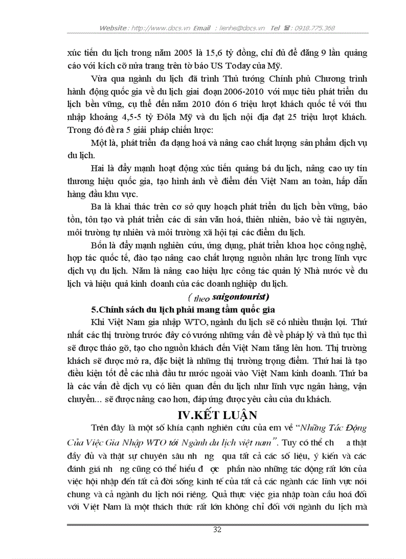 image for page Những tác động của việc gia nhập wto tới ngành du lịch việt nam
