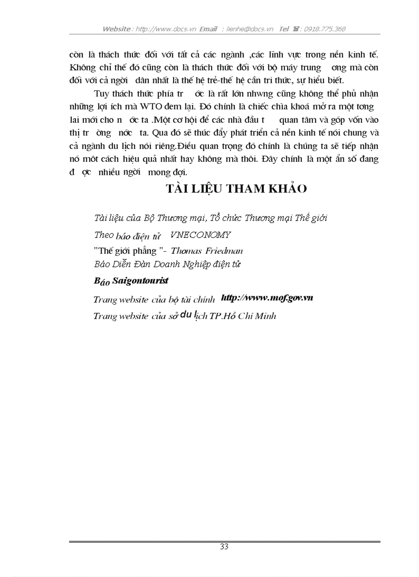 image for page Những tác động của việc gia nhập wto tới ngành du lịch việt nam