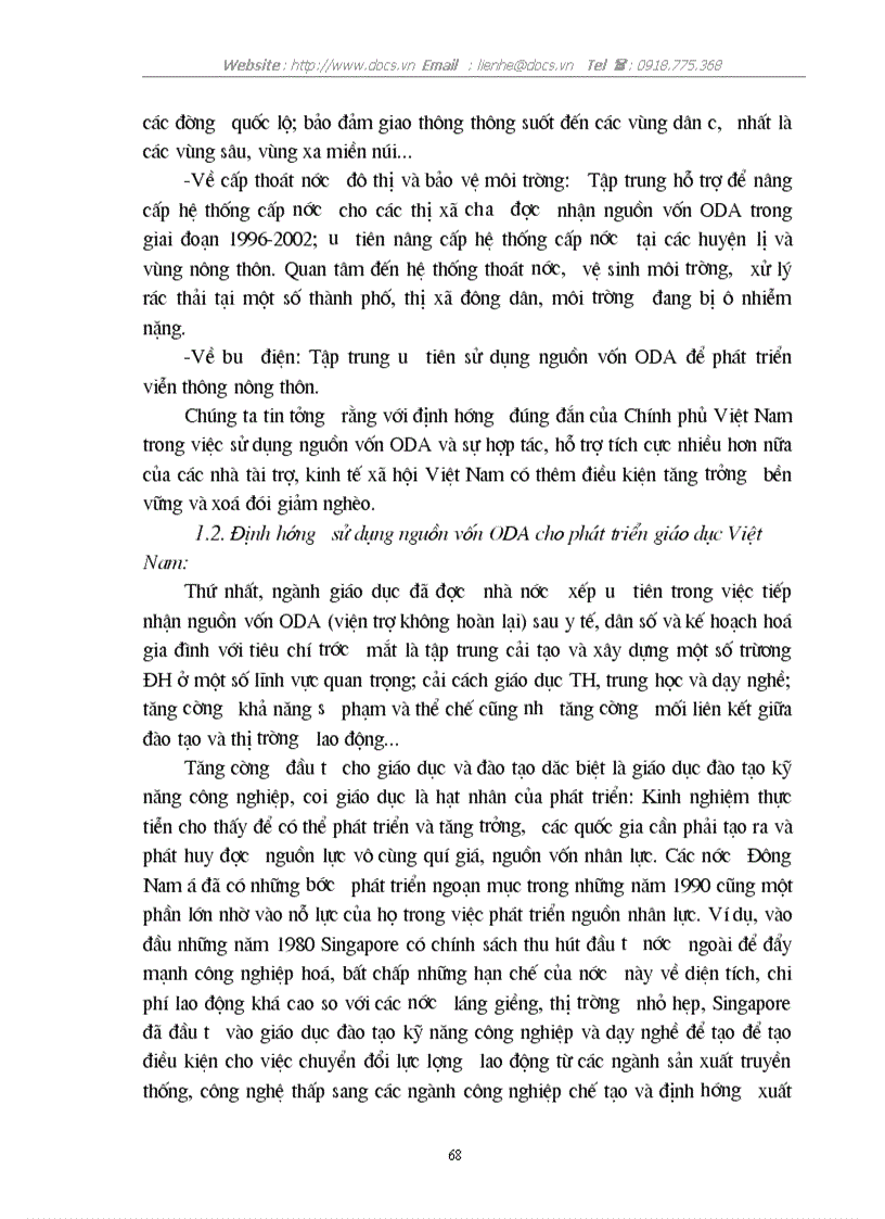 image for page 1số giải pháp nhằm tăng cường khả năng thu hút sử dụng nguồn vốn ODA cho ngành giáo dục ở VN trong thời gian tới