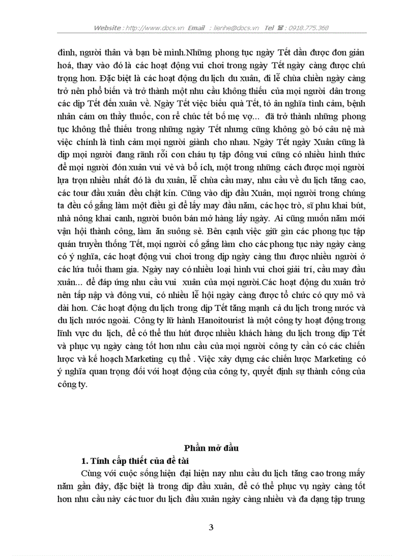 image for page Các giải pháp thu hút khách hàng Hà Nội đi du lịch trong dịp Tết Mậu Tý 2008 của công ty lữ hành Hanoitourist