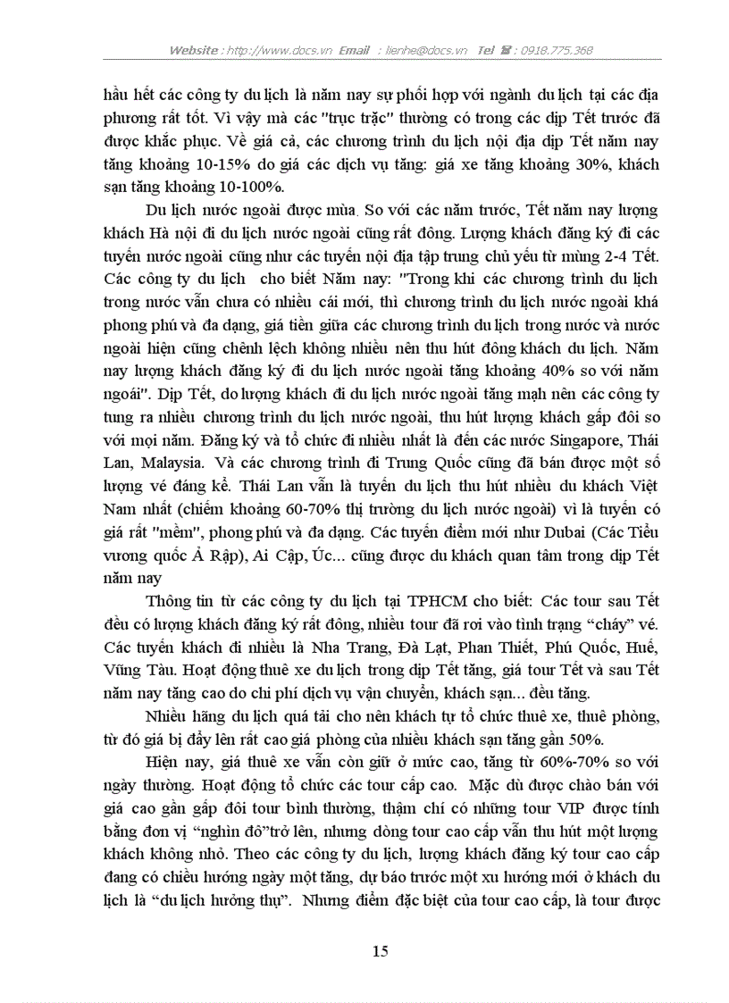 image for page Các giải pháp thu hút khách hàng Hà Nội đi du lịch trong dịp Tết Mậu Tý 2008 của công ty lữ hành Hanoitourist