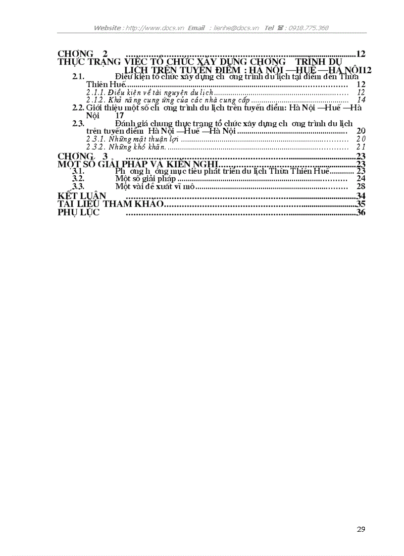 image for page Tổ chức xây dựng chương trình du lịch tại điểm du lịch cố đô Huế