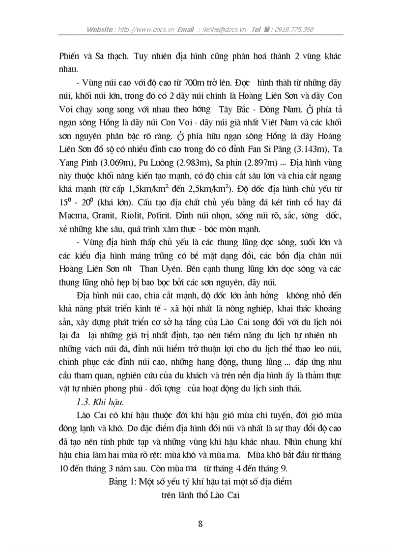 image for page Tiềm năng thực trạng phát triển du lịch tỉnh Lào Cai