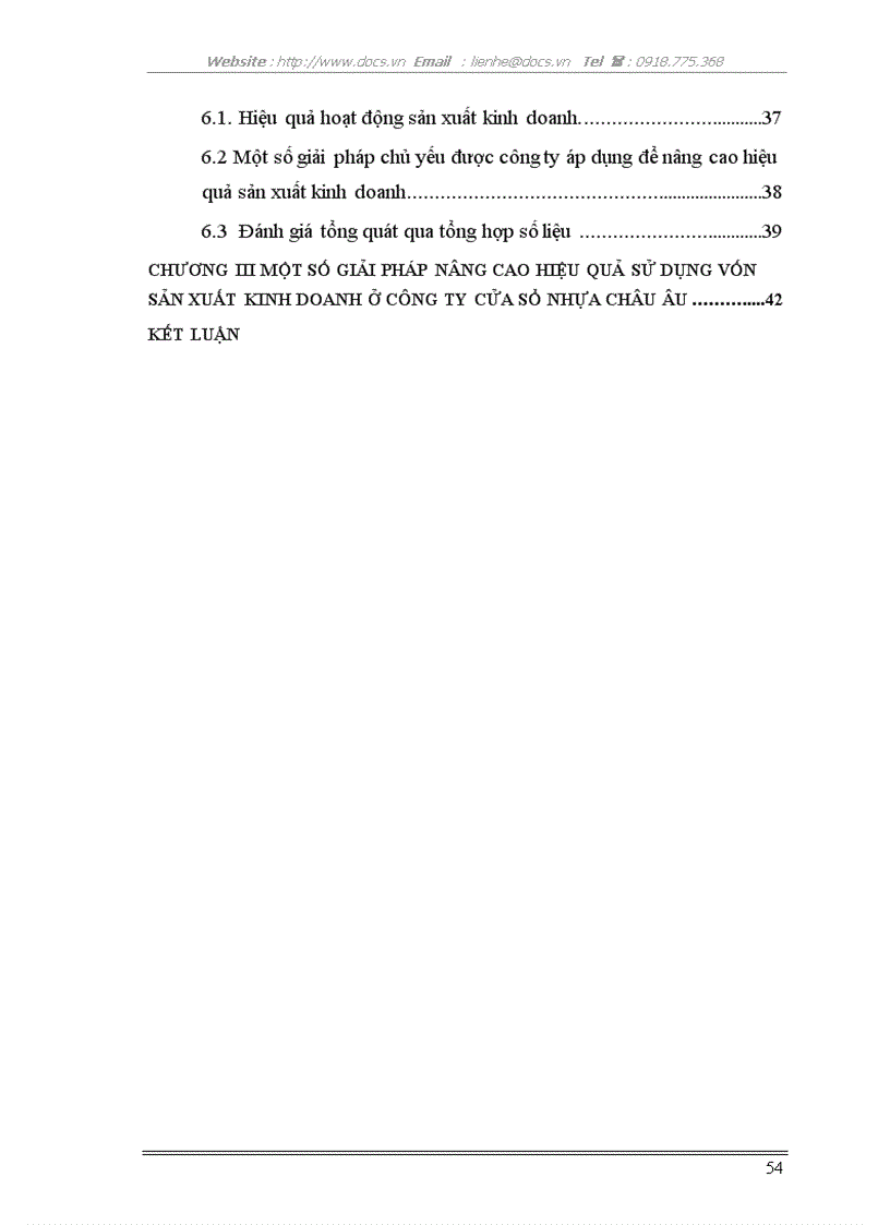 image for page Nâng cao hiệu quả sử dụng vốn tại C ty Cửa sổ nhựa Châu Âu Eurowindow