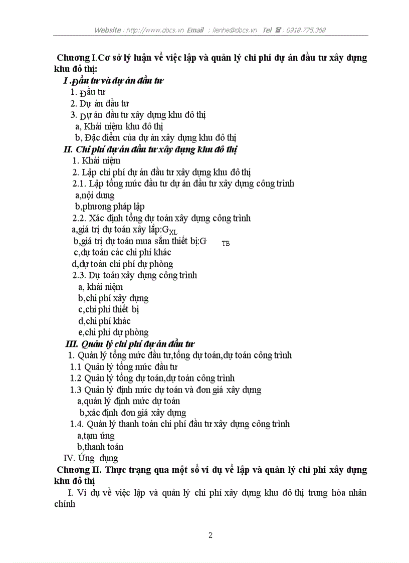 image for page Lập và quản lý chi phí dự án đầu tư xây dựng trong các khi đô thị