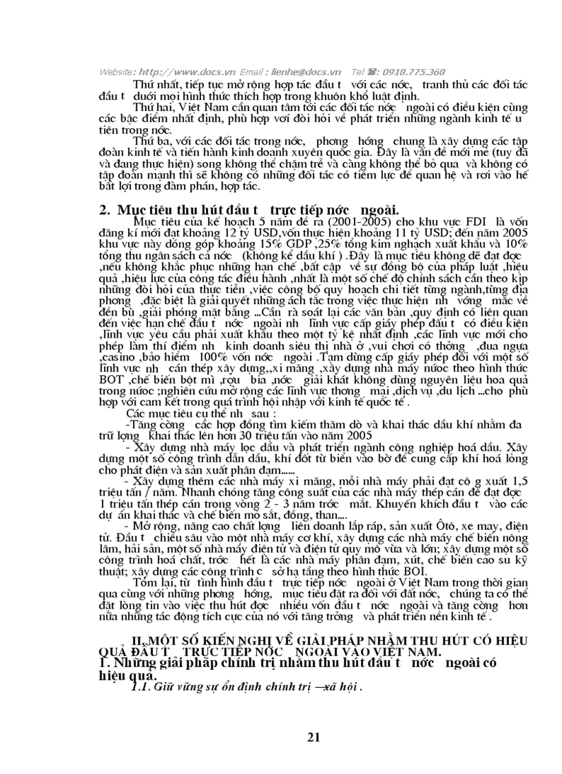 image for page Lý luận xuất khẩu tư bản và vấn đề thu hút đầu tư trực tiếp nước ngoài fdi ở việt nam hiện nay