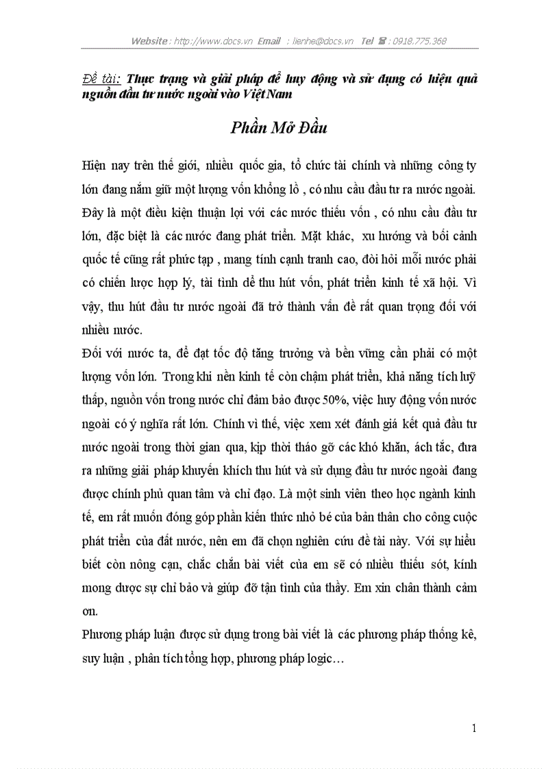 image for page Thực trạng và giải pháp để huy động và sử dụng có hiệu quả nguồn đầu tư nước ngoài vào Việt Nam