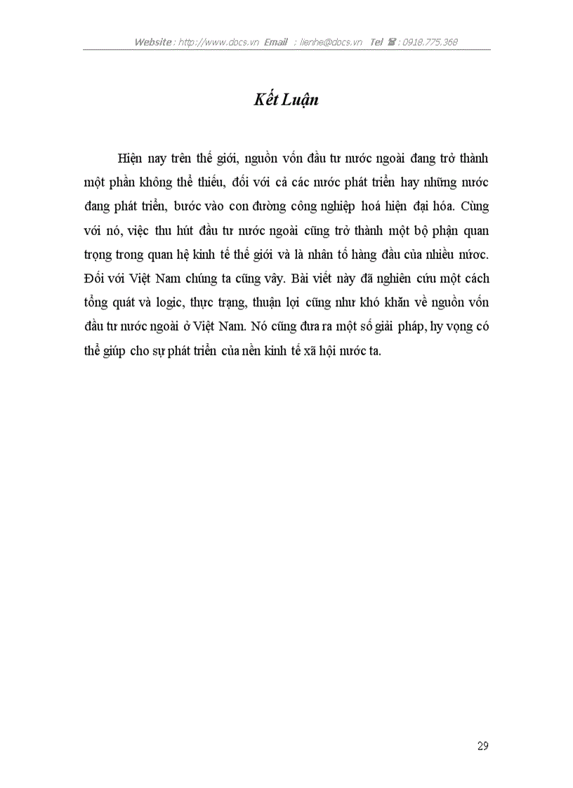 image for page Thực trạng và giải pháp để huy động và sử dụng có hiệu quả nguồn đầu tư nước ngoài vào Việt Nam