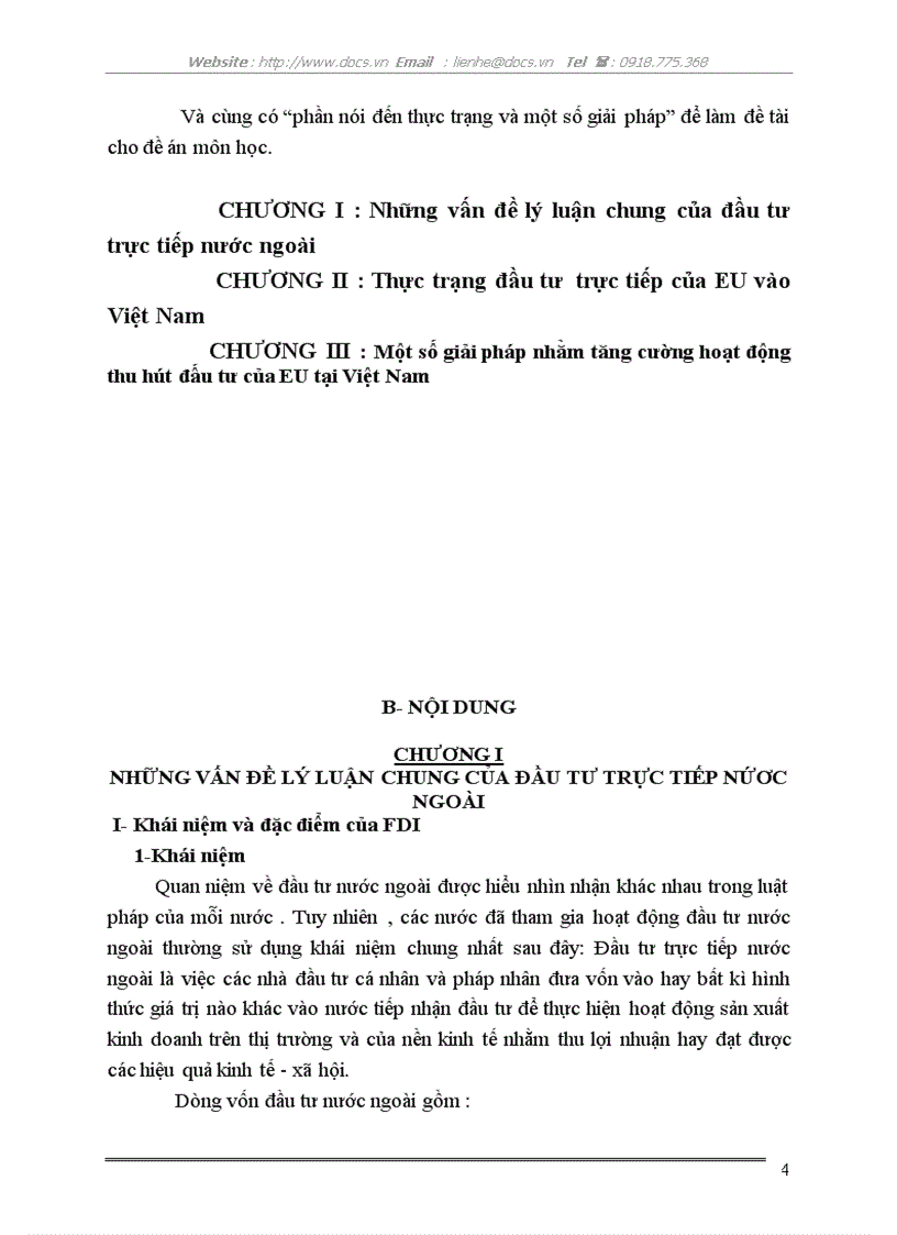 Những giải pháp chủ yếu nhằm tăng cường thu hút vốn đầu tư trực tiếp của EU vào VN