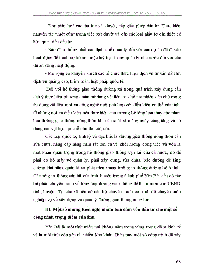 image for page Giải pháp nhằm bảo đảm vốn đầu tư cho phát triển KT XH trên địa bàn tỉnh Yên Bái thời kỳ 2006 2010