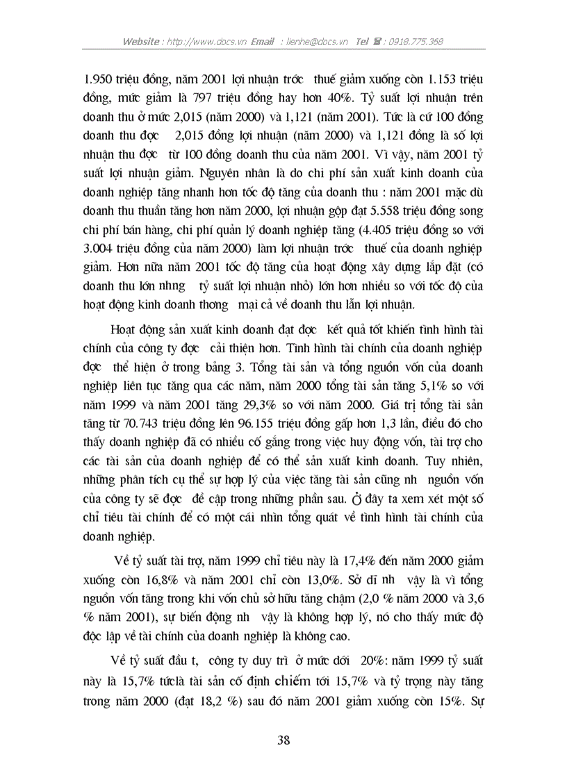 image for page Giải pháp nâng cao hiệu quả sử dụng vốn tại C ty Tây hồ BQP