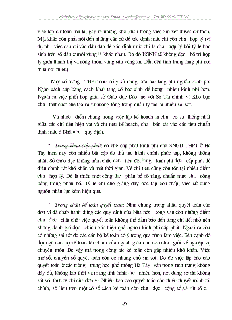 image for page 1số giải pháp nhằm tăng cường quản lý chi NSNN cho sự nghiệp giáo dục trên địa bàn tỉnh Hà Tây