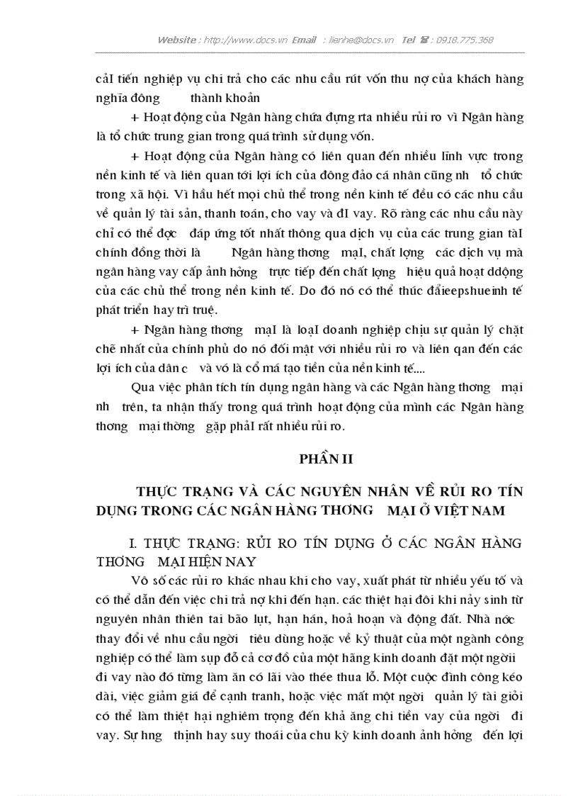 image for page Hoạt Động Tín Dụng trong các Ngân Hàng Thương Mại Nhìn từ góc đọ rủi ro Tín Dụng Thực trạng và giải pháp ở Việt Nam hiện nay