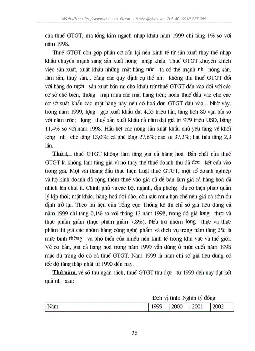 image for page Thực tiễn áp dụng luật thuế GTGT VAT ở VN 1 số kiến nghị nhằm hoàn thiện luật thuế GTGT ở nước ta