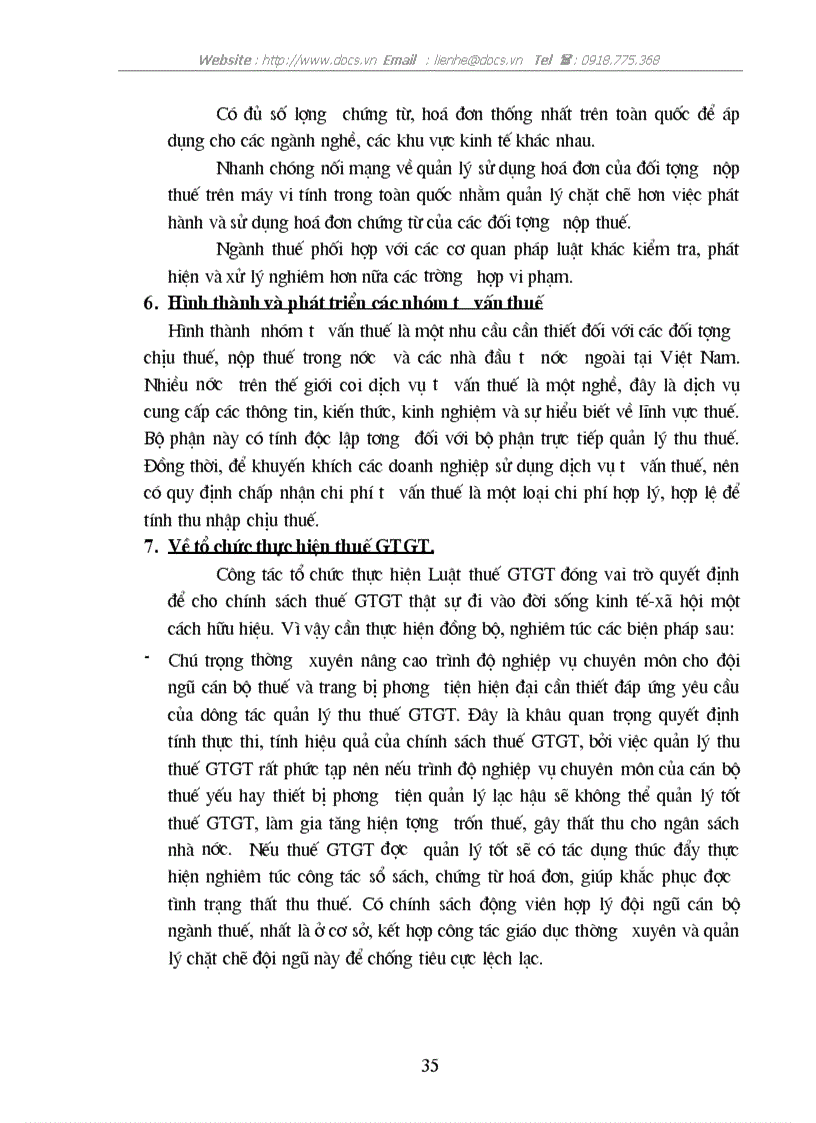 image for page Thực tiễn áp dụng luật thuế GTGT VAT ở VN 1 số kiến nghị nhằm hoàn thiện luật thuế GTGT ở nước ta