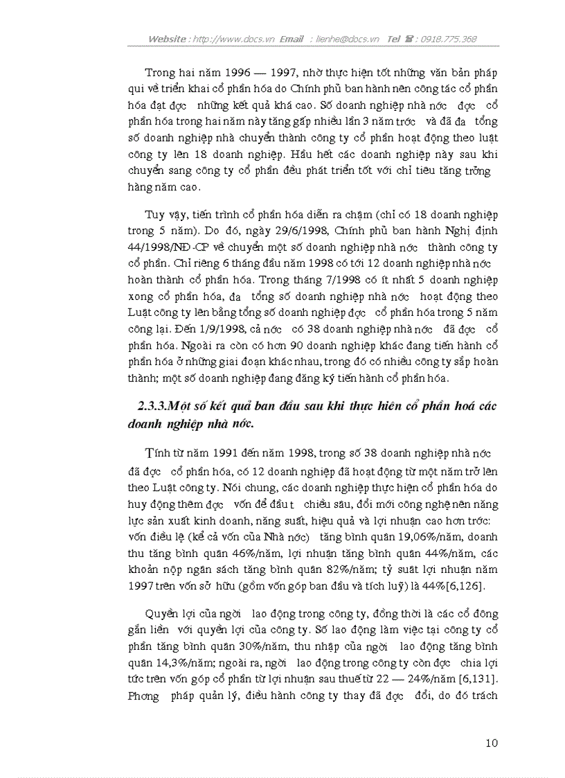 image for page Phân tich quá trình cổ phần hoá doanh nghiệp Nhà nước ở Việt Nam