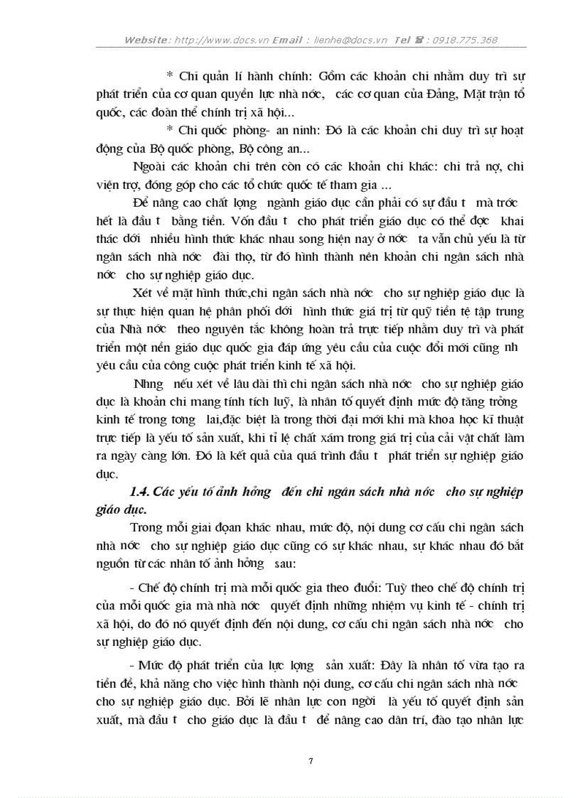 image for page 1số biện pháp nhằm tăng cường quản lý chi NSNN cho sự nghiệp giáo dục trên địa bàn thủ đô Hà nội đến 2005