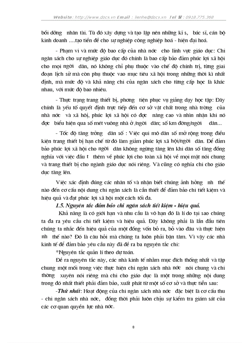 image for page 1số biện pháp nhằm tăng cường quản lý chi NSNN cho sự nghiệp giáo dục trên địa bàn thủ đô Hà nội đến 2005