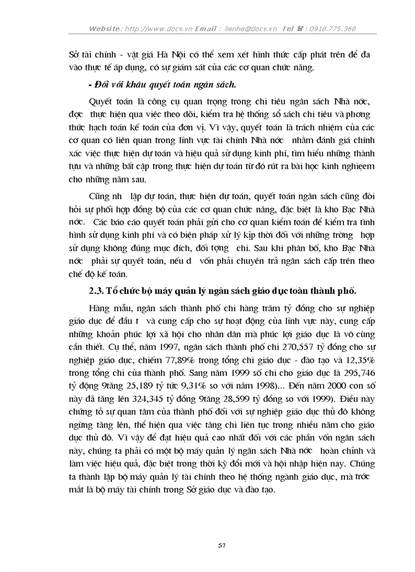image for page 1số biện pháp nhằm tăng cường quản lý chi NSNN cho sự nghiệp giáo dục trên địa bàn thủ đô Hà nội đến 2005