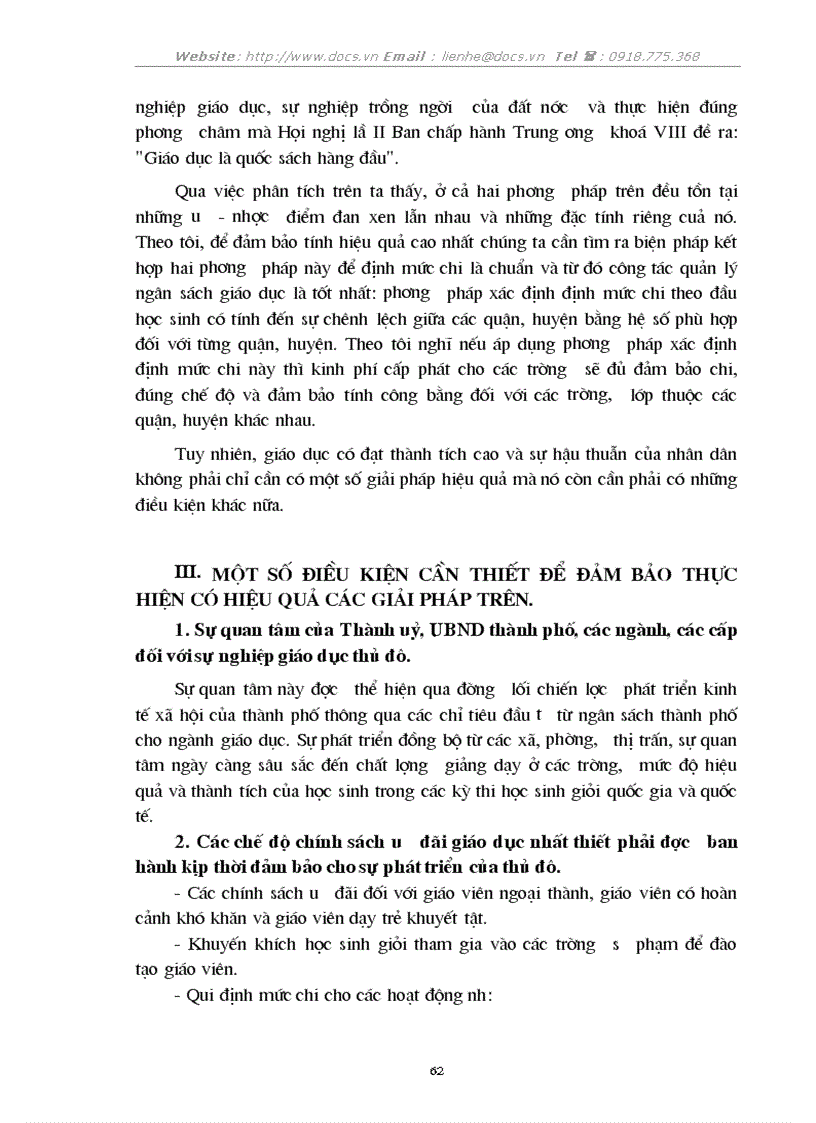 image for page 1số biện pháp nhằm tăng cường quản lý chi NSNN cho sự nghiệp giáo dục trên địa bàn thủ đô Hà nội đến 2005