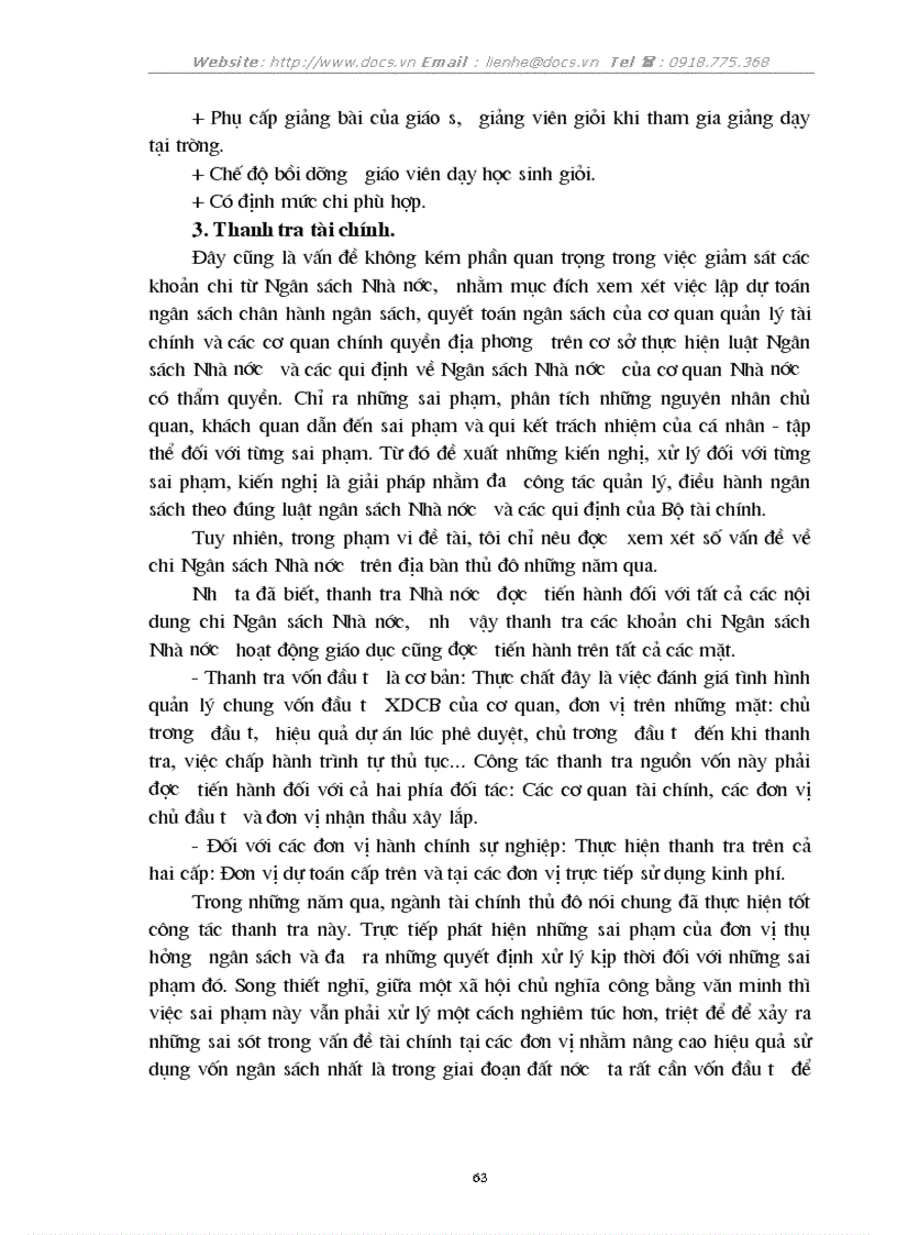 image for page 1số biện pháp nhằm tăng cường quản lý chi NSNN cho sự nghiệp giáo dục trên địa bàn thủ đô Hà nội đến 2005