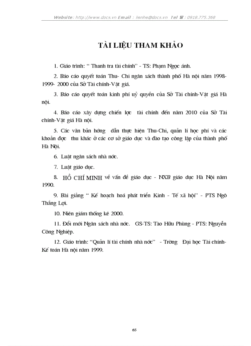 image for page 1số biện pháp nhằm tăng cường quản lý chi NSNN cho sự nghiệp giáo dục trên địa bàn thủ đô Hà nội đến 2005