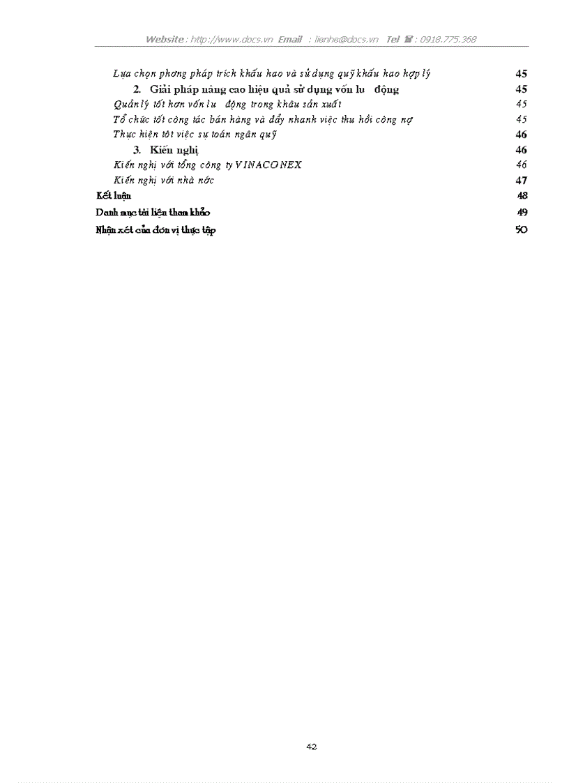 image for page Giải pháp nâng cao hiệu quả sử dụng vốn tại C ty Xây lắp XNK VICIMEX Tổng C ty Xây dựng XNK VN VINACONEX