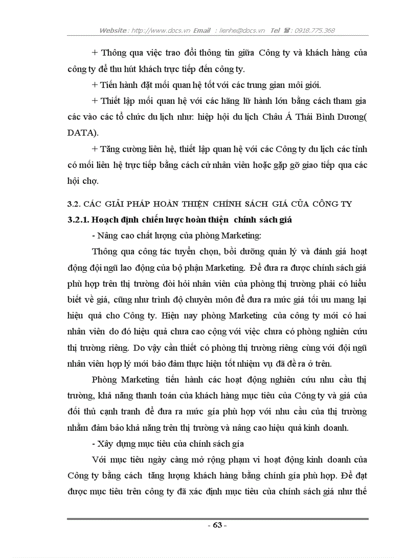 image for page Hoàn thiện công tác quản lý giá trong kinh doanh du lịch lữ hành ở Công ty Du lịch Mở Việt Nam Vietnam Opentour