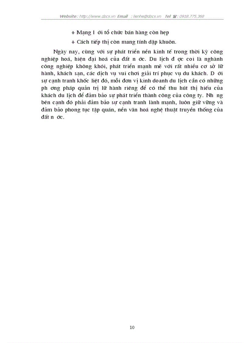 image for page Quản trị du lịch lữ hành