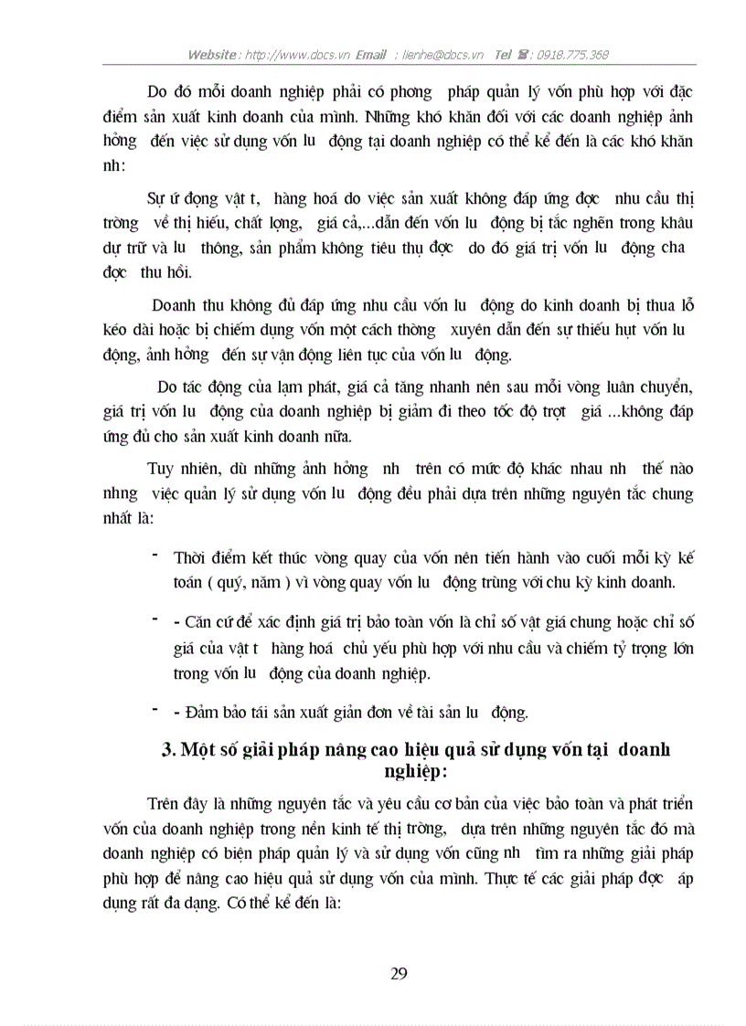 image for page Giải pháp nâng cao hiệu quả sử dụng vốn tại C ty Tây hồ BQP