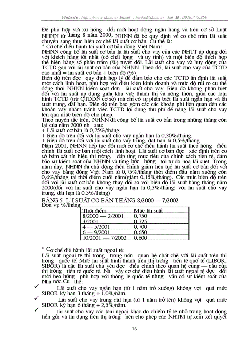 image for page Lãi suất và vấn đề tự do hoá lãi suất ở Việt Nam hiện nay