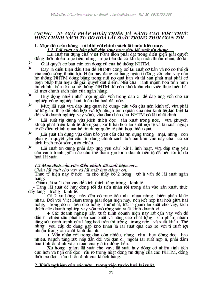 image for page Lãi suất và vấn đề tự do hoá lãi suất ở Việt Nam hiện nay