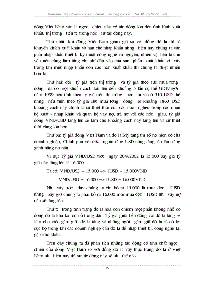 image for page Ảnh hưởng của tình trạng đô la hoá đối với nền kinh tế Việt Nam nguyên nhân và giải pháp khắc phục