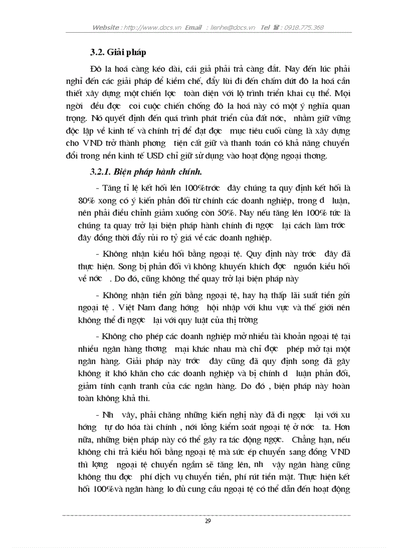 image for page Ảnh hưởng của tình trạng đô la hoá đối với nền kinh tế Việt Nam nguyên nhân và giải pháp khắc phục