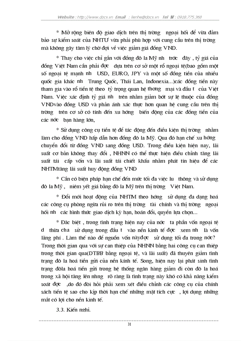 image for page Ảnh hưởng của tình trạng đô la hoá đối với nền kinh tế Việt Nam nguyên nhân và giải pháp khắc phục