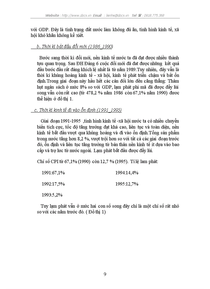image for page Cở sở những lý thuyết về ổn định hoá kinh tế vĩ mô và chính sách lạm phát