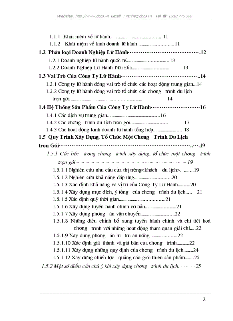 image for page Giải pháp phát triển hoạt động kinh doanh lữ hành của Trung Tâm du lịch và dịch vụ thuộc Công ty khách sạn