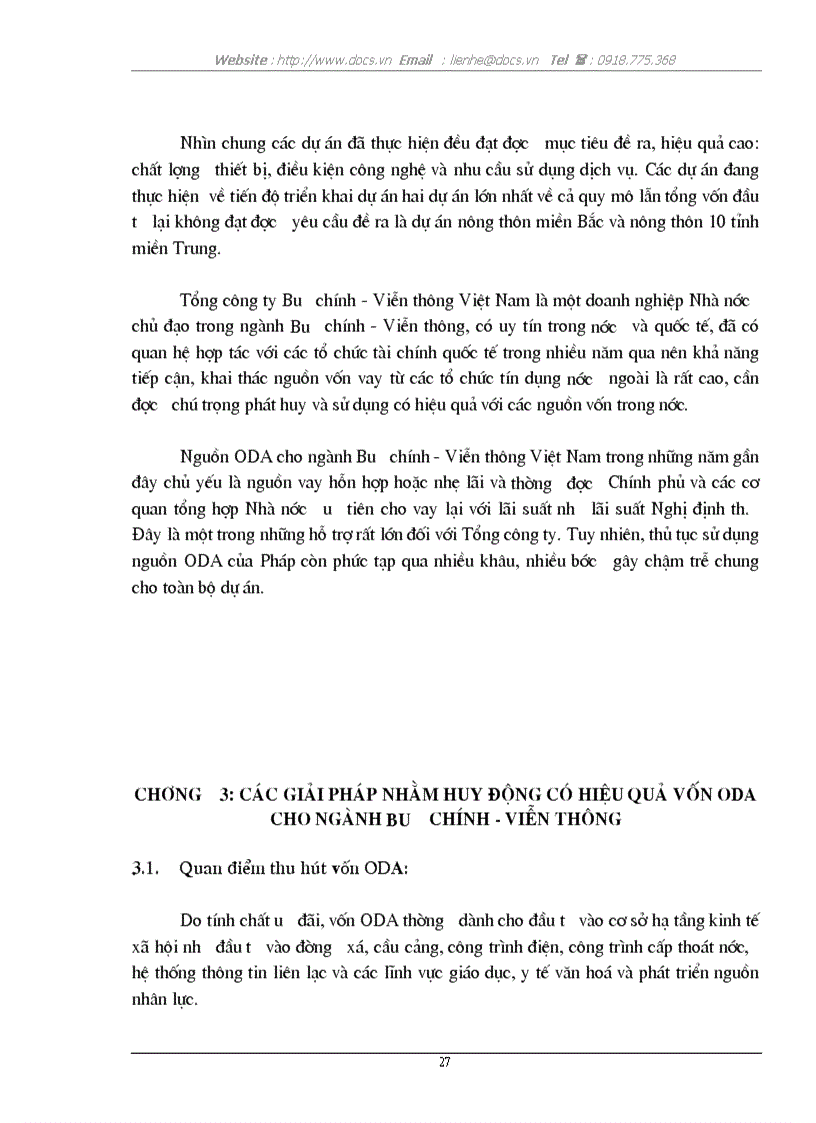 image for page Đánh giá hiện trạng và đưa ra giải pháp về huy động nguồn vốn ODA của Tổng công ty Bưu chính Viễn thông Việt Nam