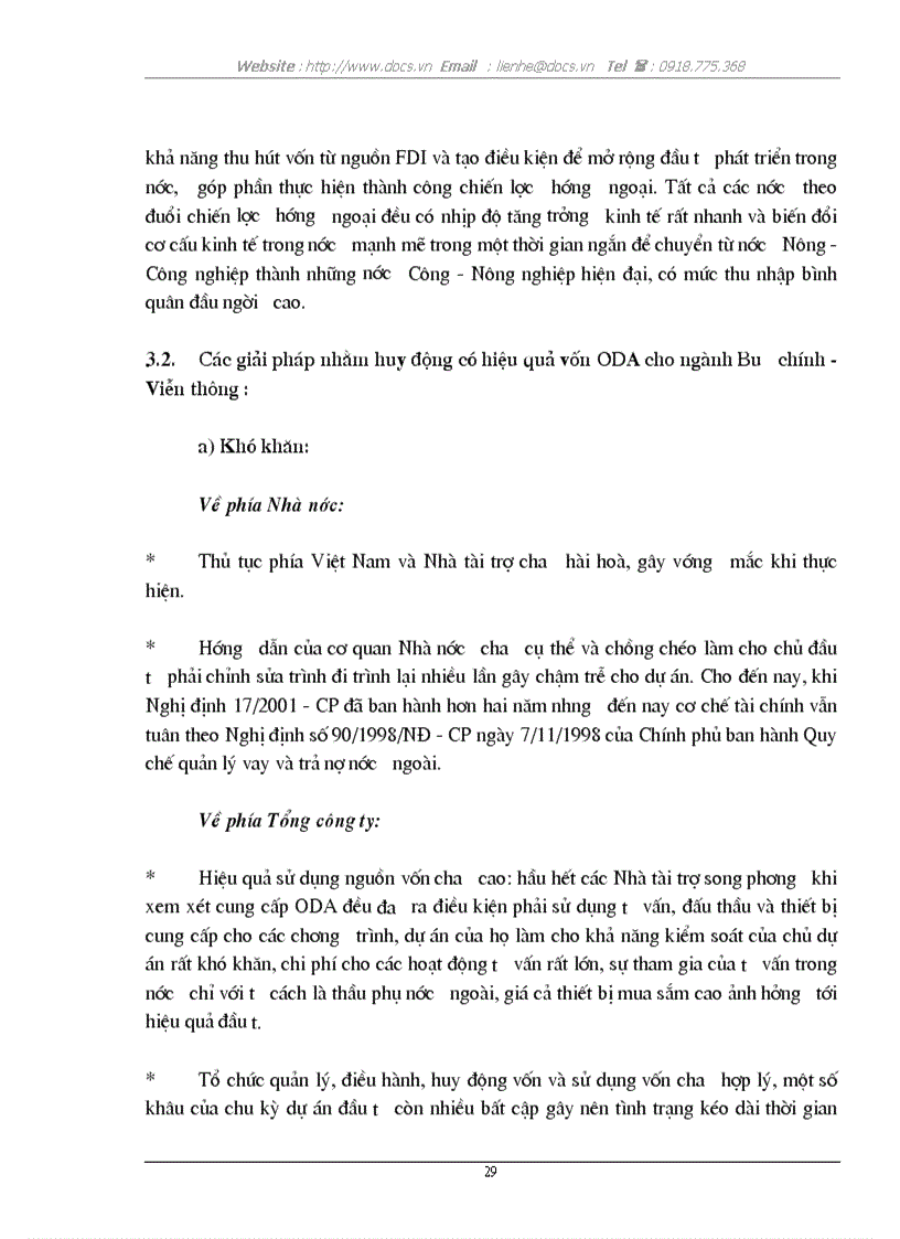 image for page Đánh giá hiện trạng và đưa ra giải pháp về huy động nguồn vốn ODA của Tổng công ty Bưu chính Viễn thông Việt Nam