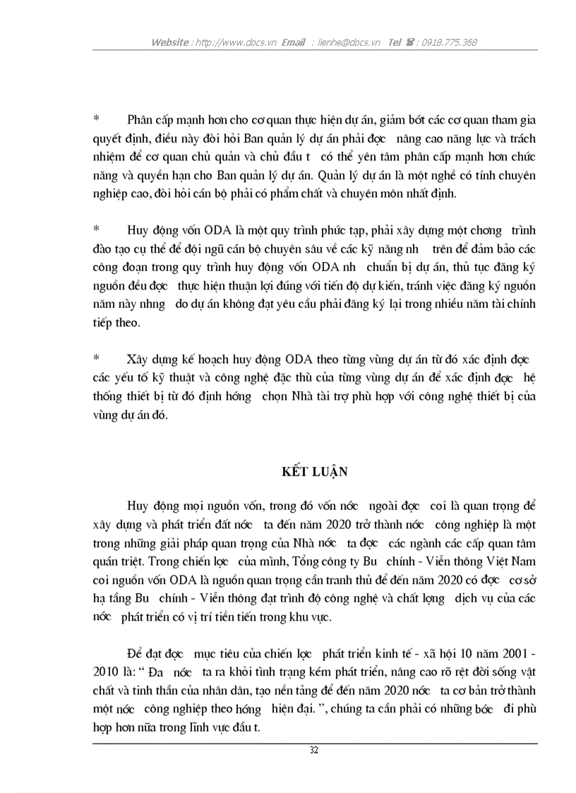 image for page Đánh giá hiện trạng và đưa ra giải pháp về huy động nguồn vốn ODA của Tổng công ty Bưu chính Viễn thông Việt Nam