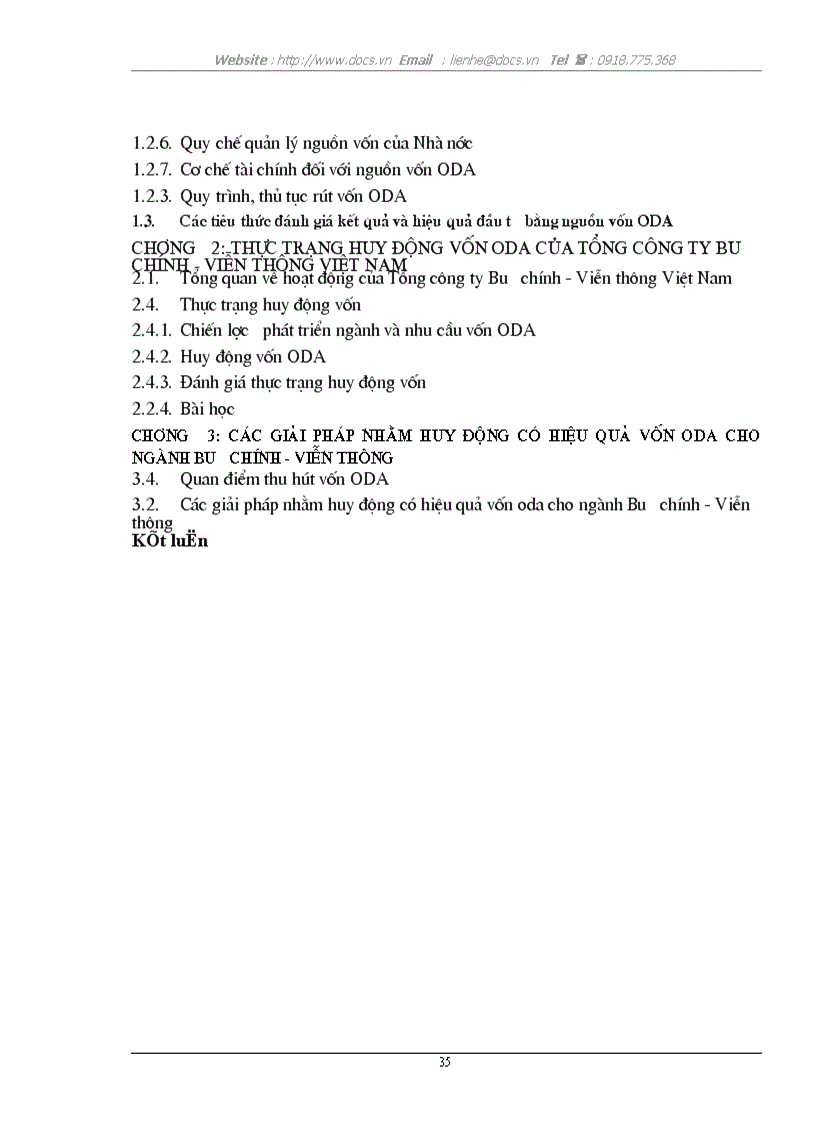image for page Đánh giá hiện trạng và đưa ra giải pháp về huy động nguồn vốn ODA của Tổng công ty Bưu chính Viễn thông Việt Nam