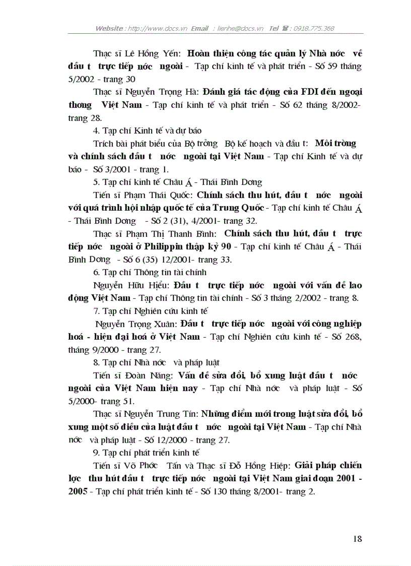 image for page Một số giải pháp nhằm thu hút nguồn vốn đầu tư trực tiếp nước ngoài ở Việt Nam trong quá trình sự nghiệp CNH HĐH