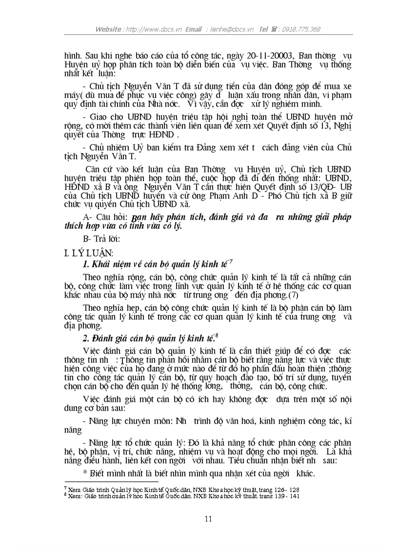 image for page Bài tập tình huống quản lý kinh tế