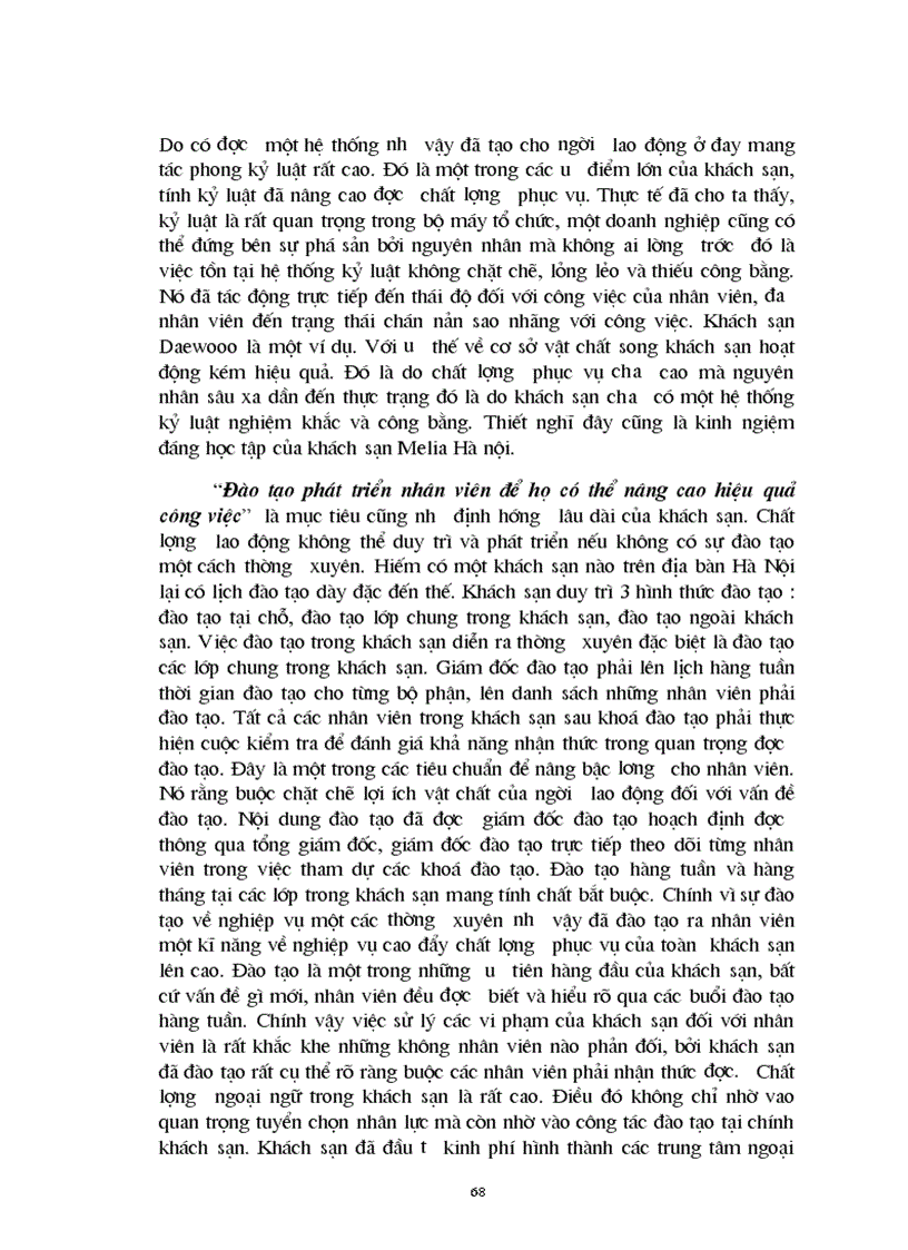 image for page Quản trị nhân lực tại khách sạn Melia Hà nội Thực trạng và giải pháp