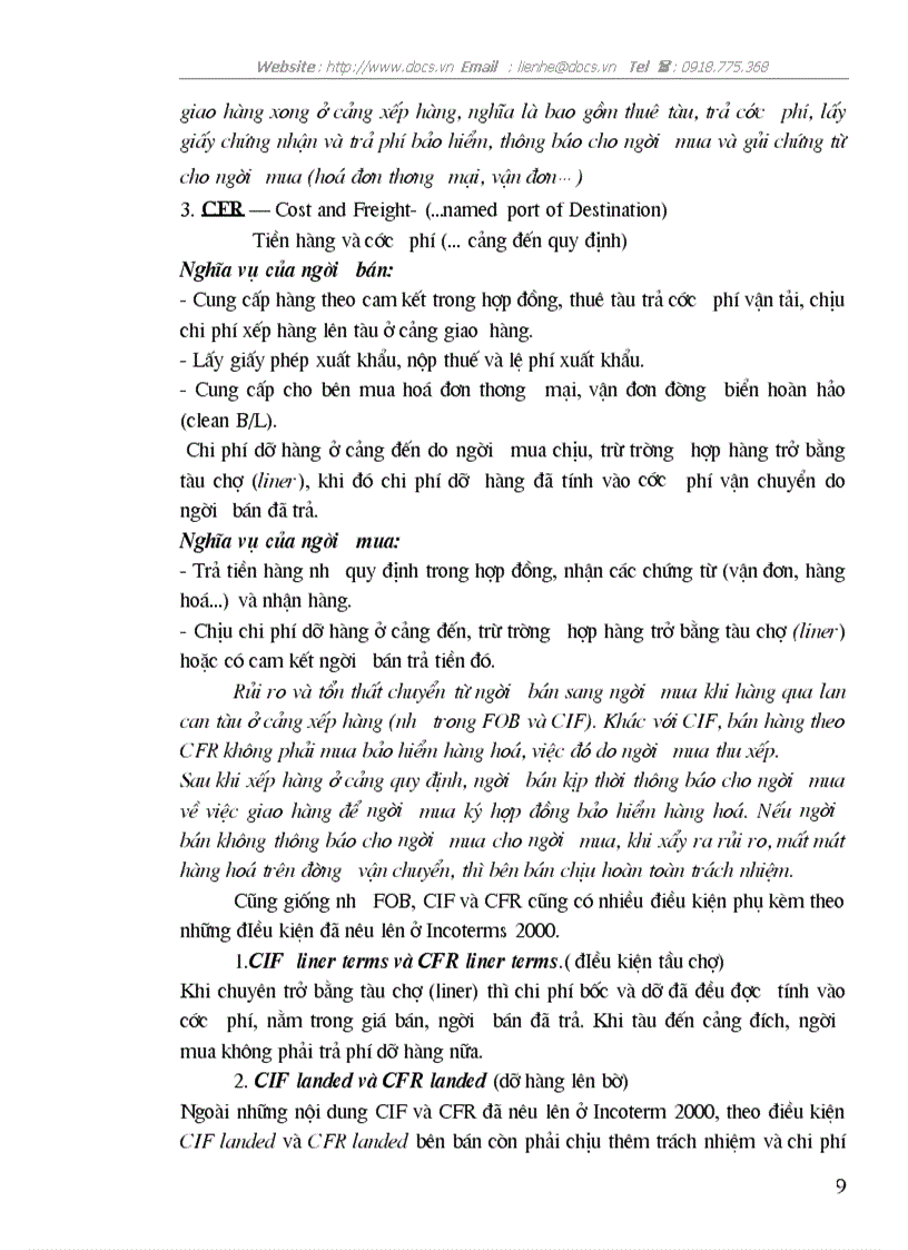 image for page Incorterms 2000