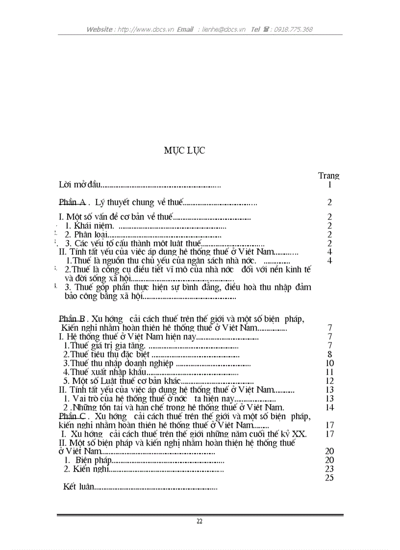 image for page Thuế vai trò của thuế trong quá trình chuyển sang nền KTTT ở VN