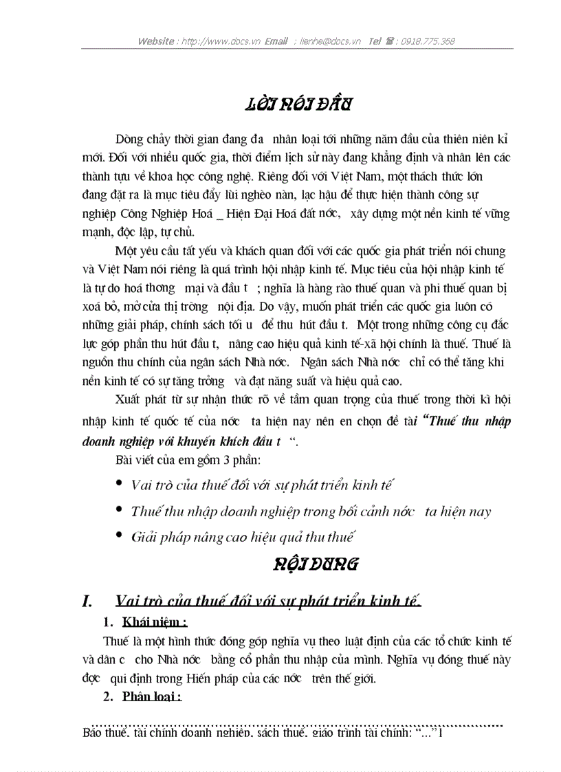 image for page Thuế thu nhập doanh nghiệp với khuyến khích đầu tư