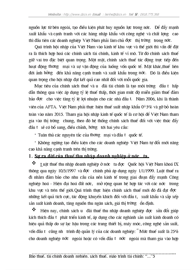 image for page Thuế thu nhập doanh nghiệp với khuyến khích đầu tư