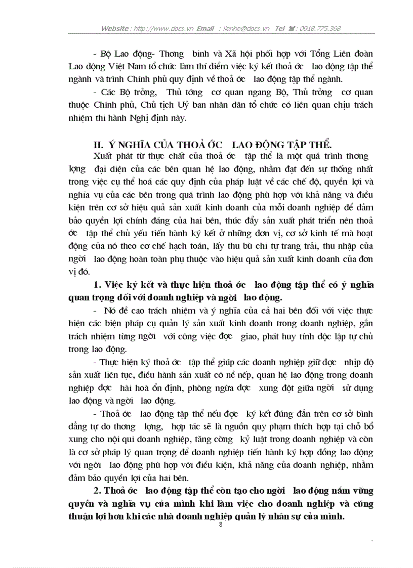 image for page Thoả ước lao động tập thể là văn bản thoả thuận giữa TTLĐ bên sử dụng LĐ về điều khoản LĐ sử dụng LĐ quyền nghĩa vụ trong quan hệ LĐ