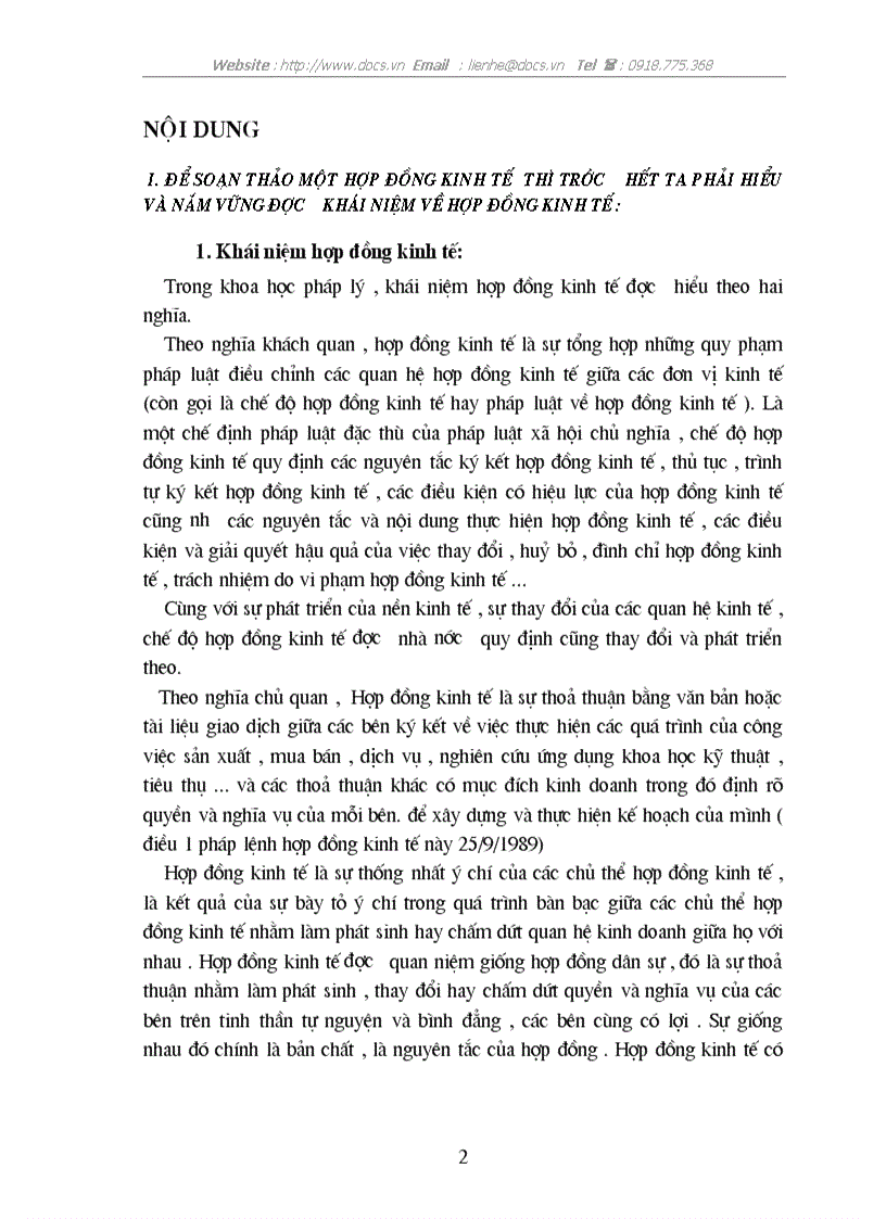 image for page Hợp đồng kinh tế cách soạn thảo P tích điều khoản của hợp đồng kinh tế